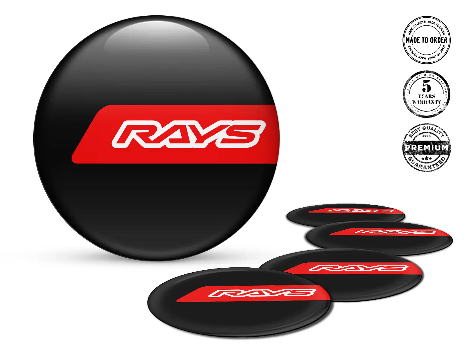 Rays Decalcomania Ruote Stile Loghi Gara Cupola